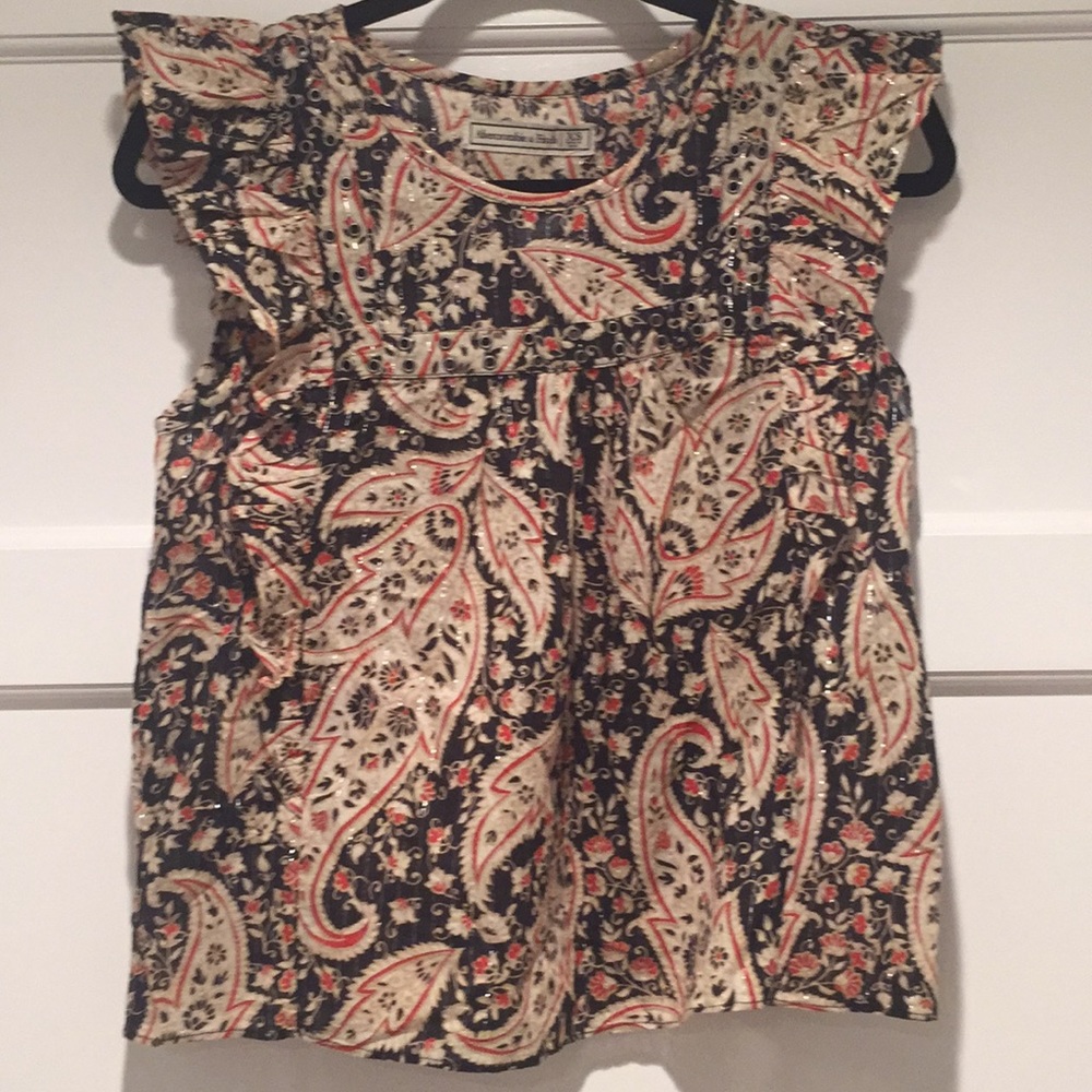 Sleeveless boho blouse